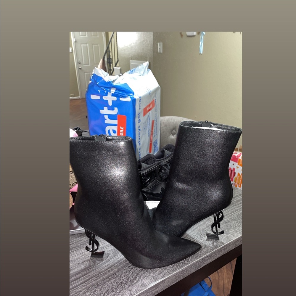 Ysl Black Ankle Boots